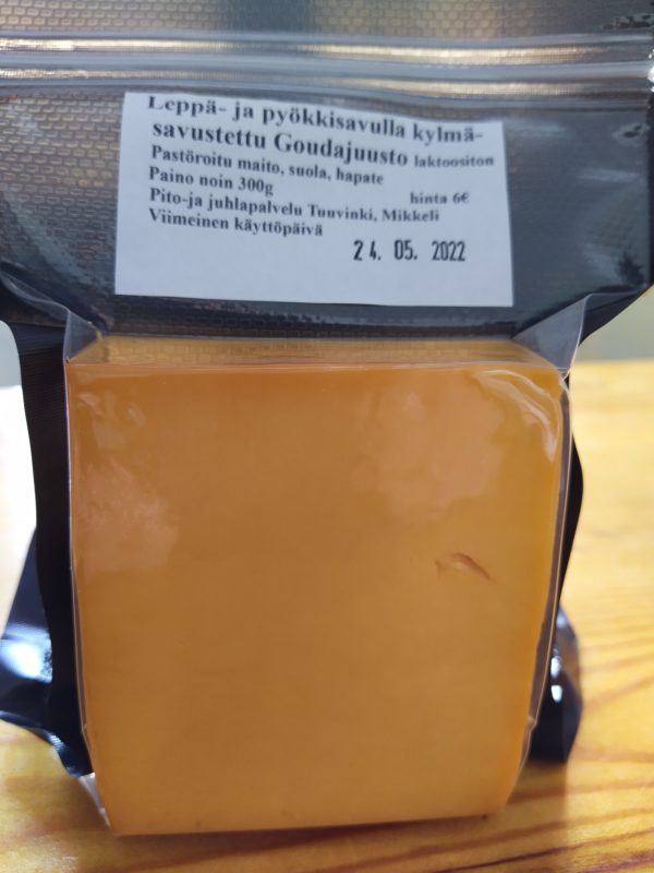 gouda juusto kylmäsavustus paunolan tila