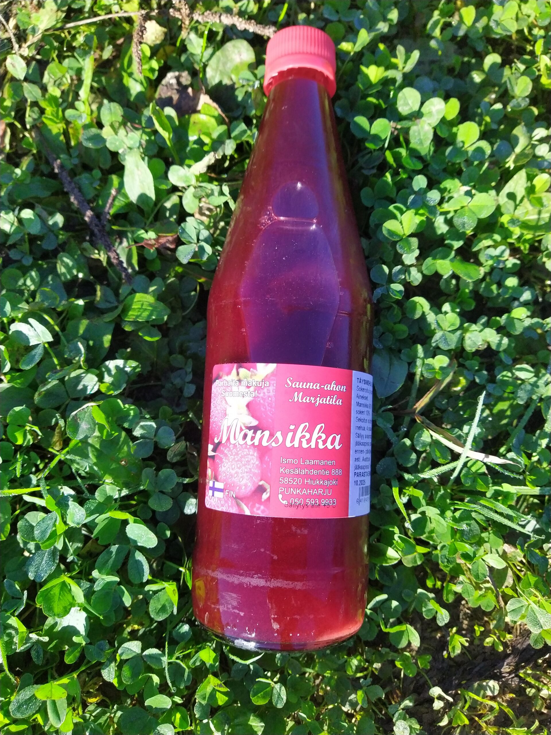 sauna-aho mansikka mehu lisäaineeton paunolan tila muna-auto