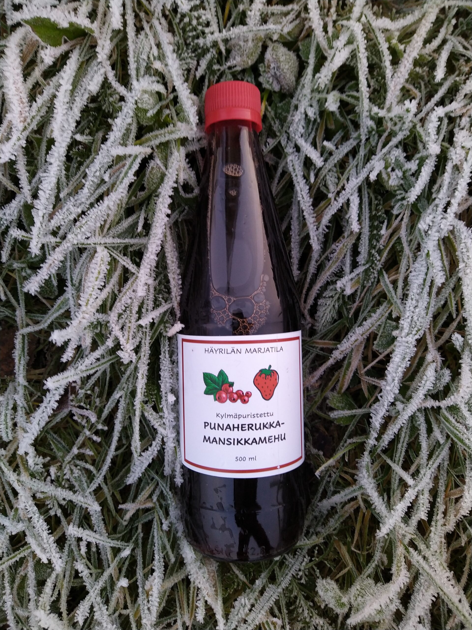 paunolan tila muna-auto punaherukka-mansikkamehu mehu häyrilän tila